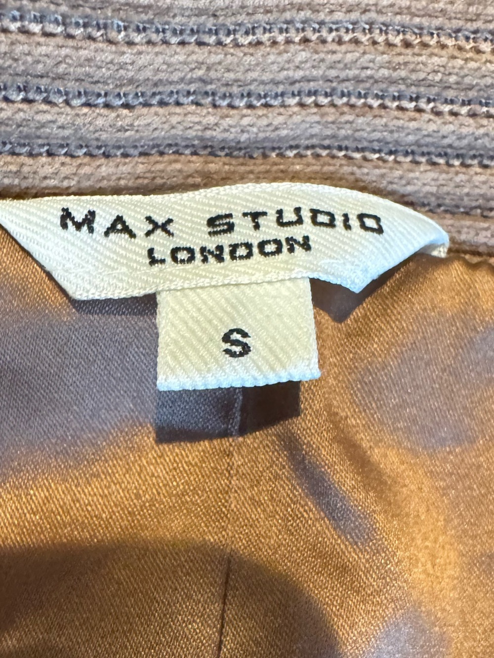 Vintage Max Studio London Brown Corduroy Weekend Blazer | Classic Retro 70s - Picture 5 of 9